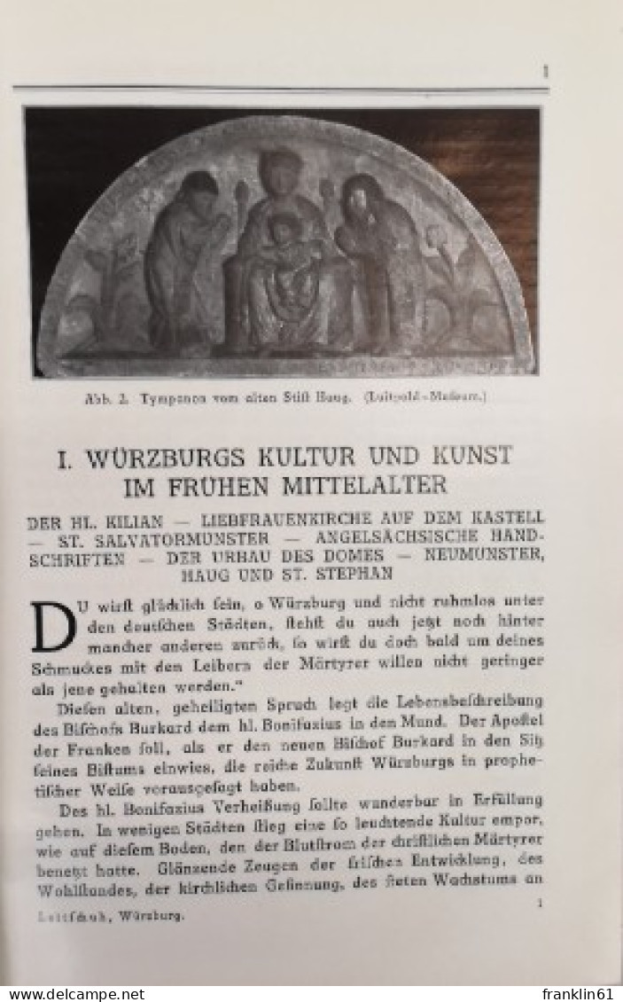 Würzburg. Berühmte Kunststätten Band 54. - Architecture