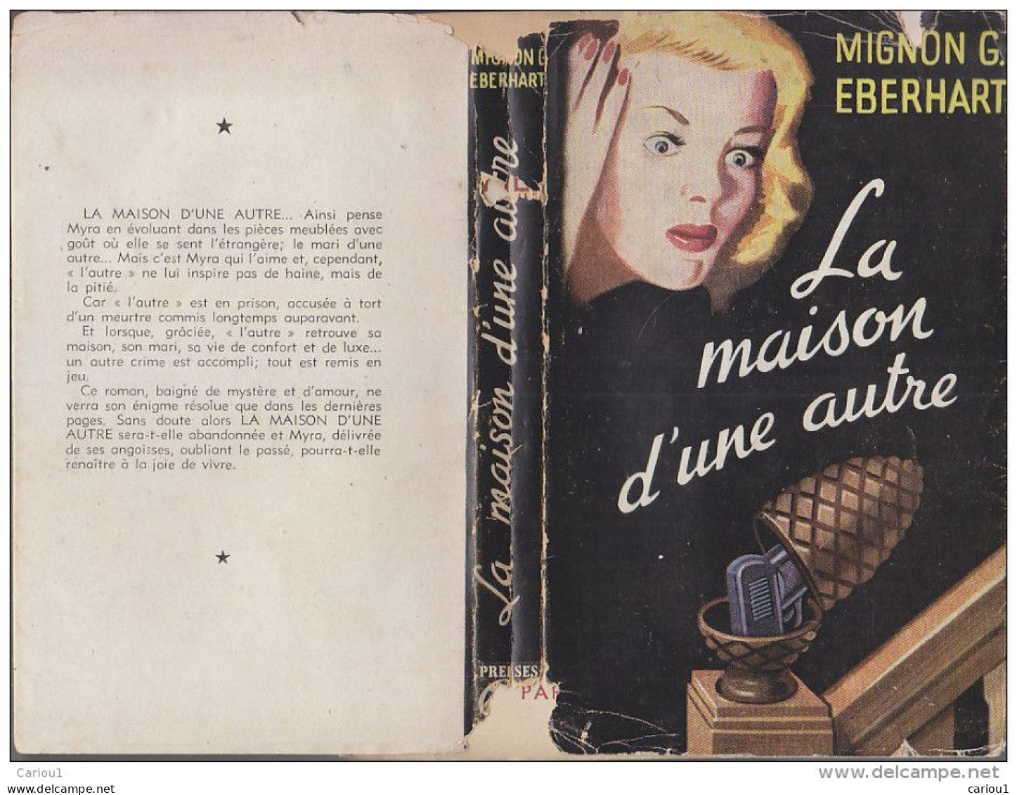 C1  Mignon G. EBERHART La MAISON D UNE AUTRE 1948 Another Woman S House JAQUETTE Port Inclus France - Presses De La Cité