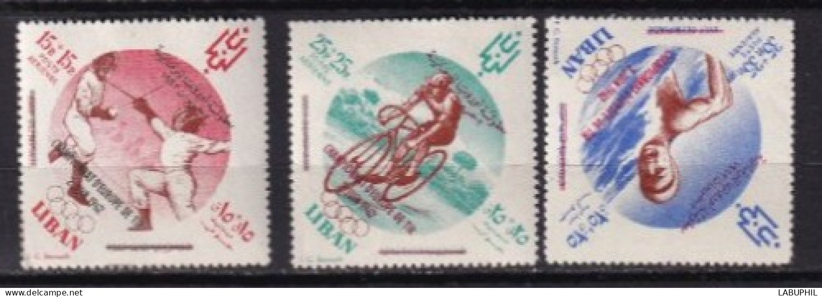 LIBAN MNH ** Poste Aerienne 1962 Surchargés - Liban