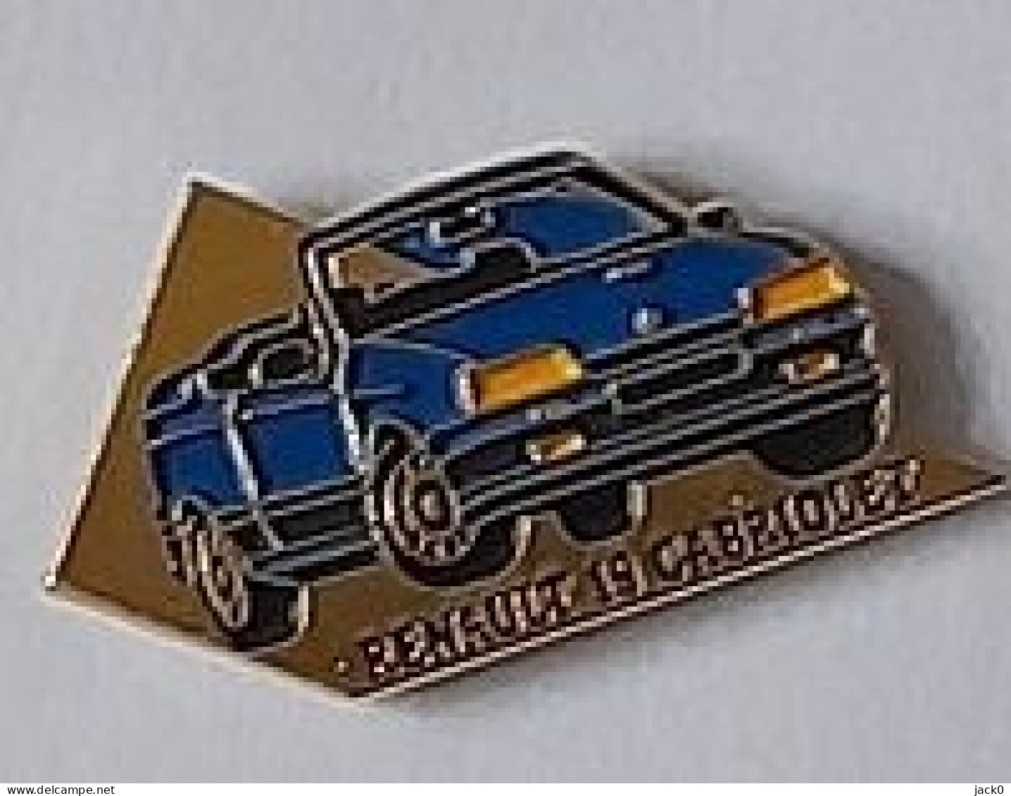 Pin's  Automobile  RENAULT  19  CABRIOLET  Bleu - Renault