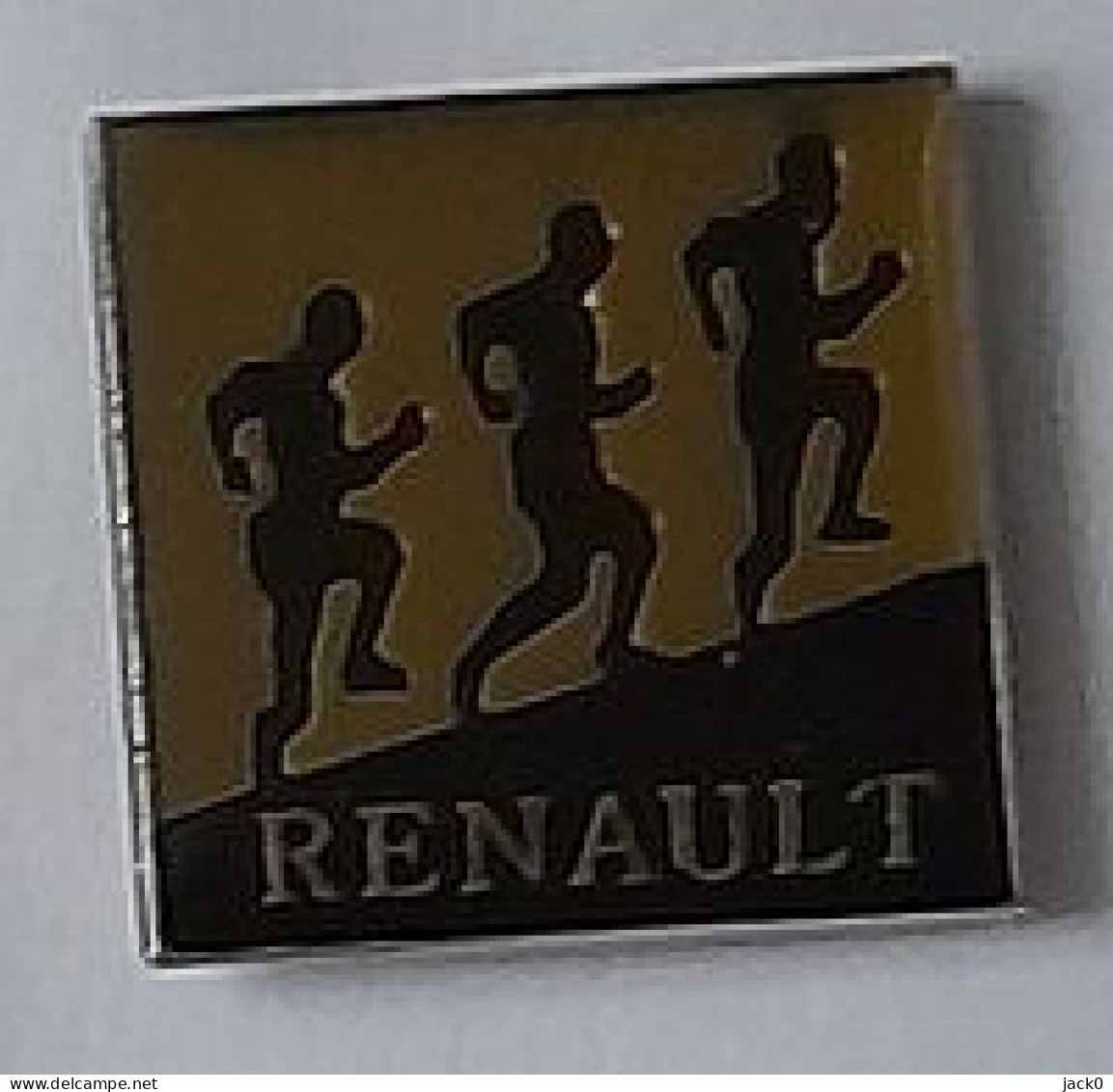 Pin's  Automobile  RENAULT, Sport  Athlétisme  3  Coureurs - Renault