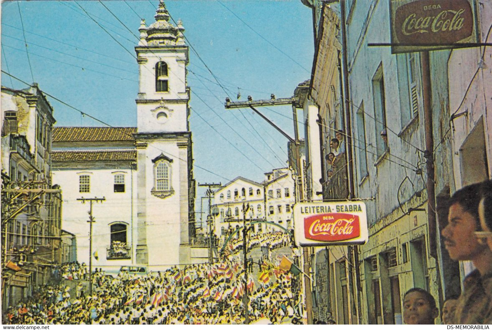 Brazil - Salvador , Bahia - Festejo Da Independencia Old Postcard COCA COLA 1972 - Salvador De Bahia