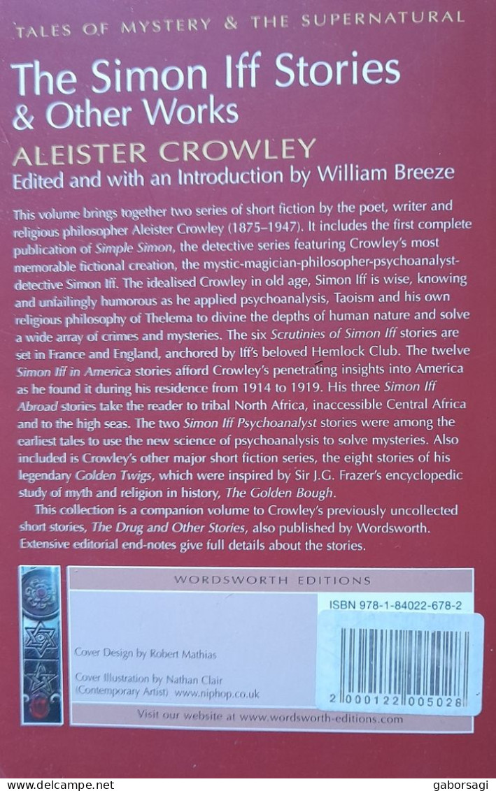 Aliester Crowley: The Simon Iff Stories & Other Works - Historietas