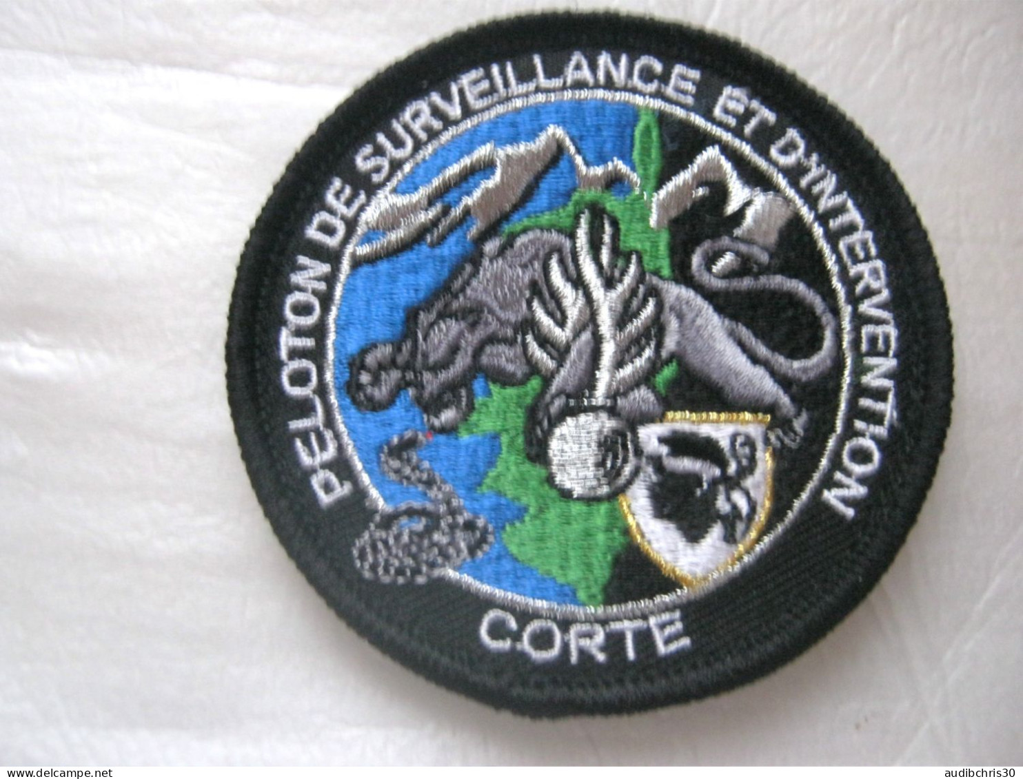 COLLECTION GEND. LE PSIG DE CORTE / CORSE 70MM SUR VELCROS - Police & Gendarmerie