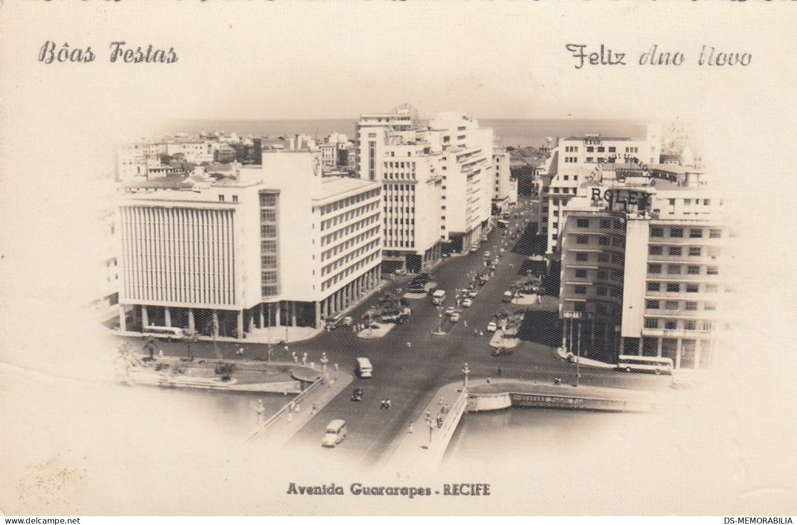 Brazil - Recife , Pernambuco - Avenida Guararapes Old Postcard - Recife