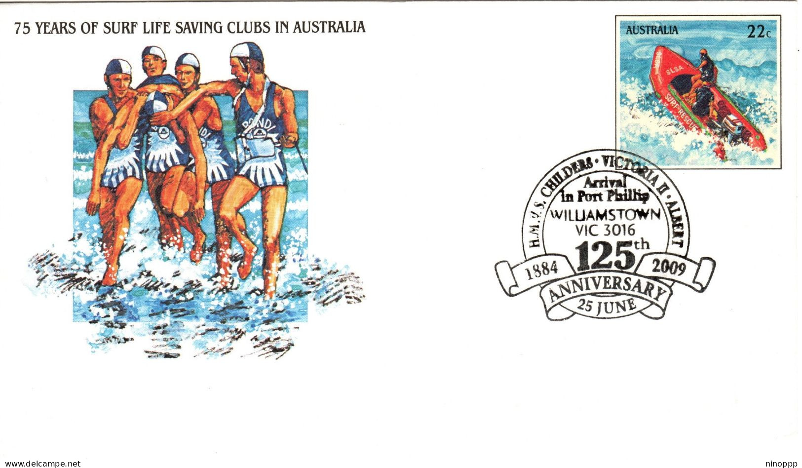 Australia 2009 ,H.M.N.S. Childers 125th Anniversary,souvenir Cover - Postmark Collection