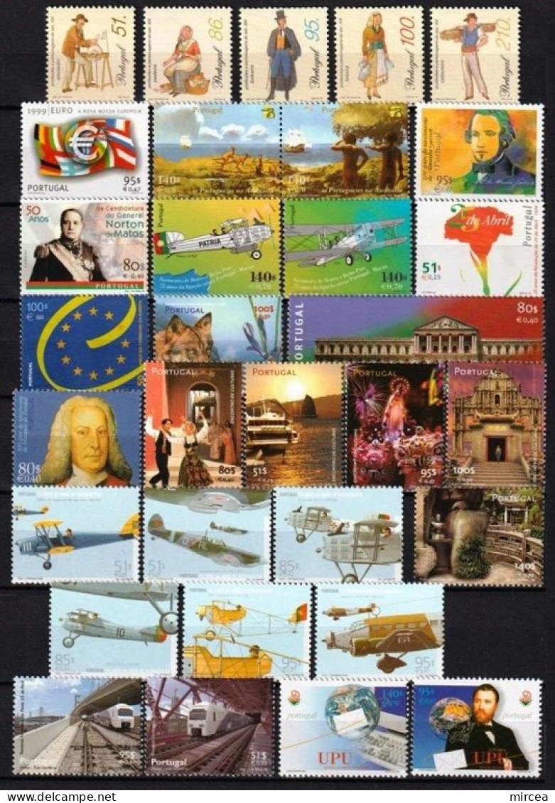 C2981 - Lot Portugal 1999 Annee Complet Timbres Neufs** - Années Complètes