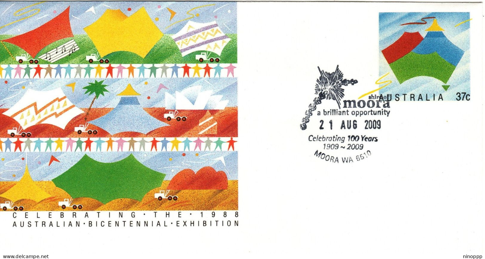 Australia 2009 ,MOORA Celebrating 100 Years,souvenir Cover - Postmark Collection