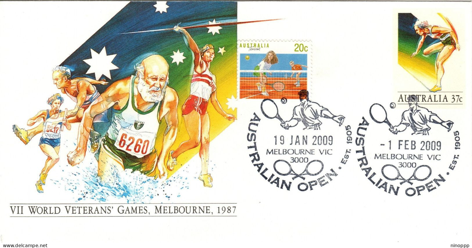 Australia 2009 ,Australian Open 2009,souvenir Cover - Marcophilie