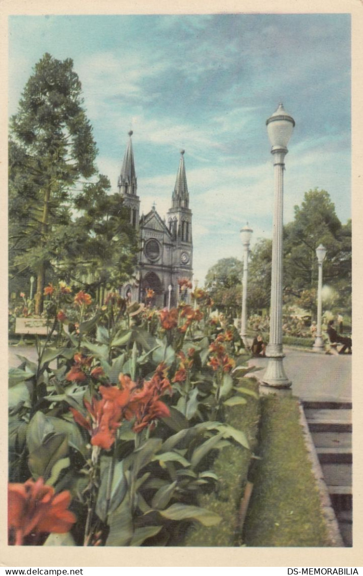 Brazil - Curitiba , Parana - Catedral Metropolitana Old Postcard - Curitiba