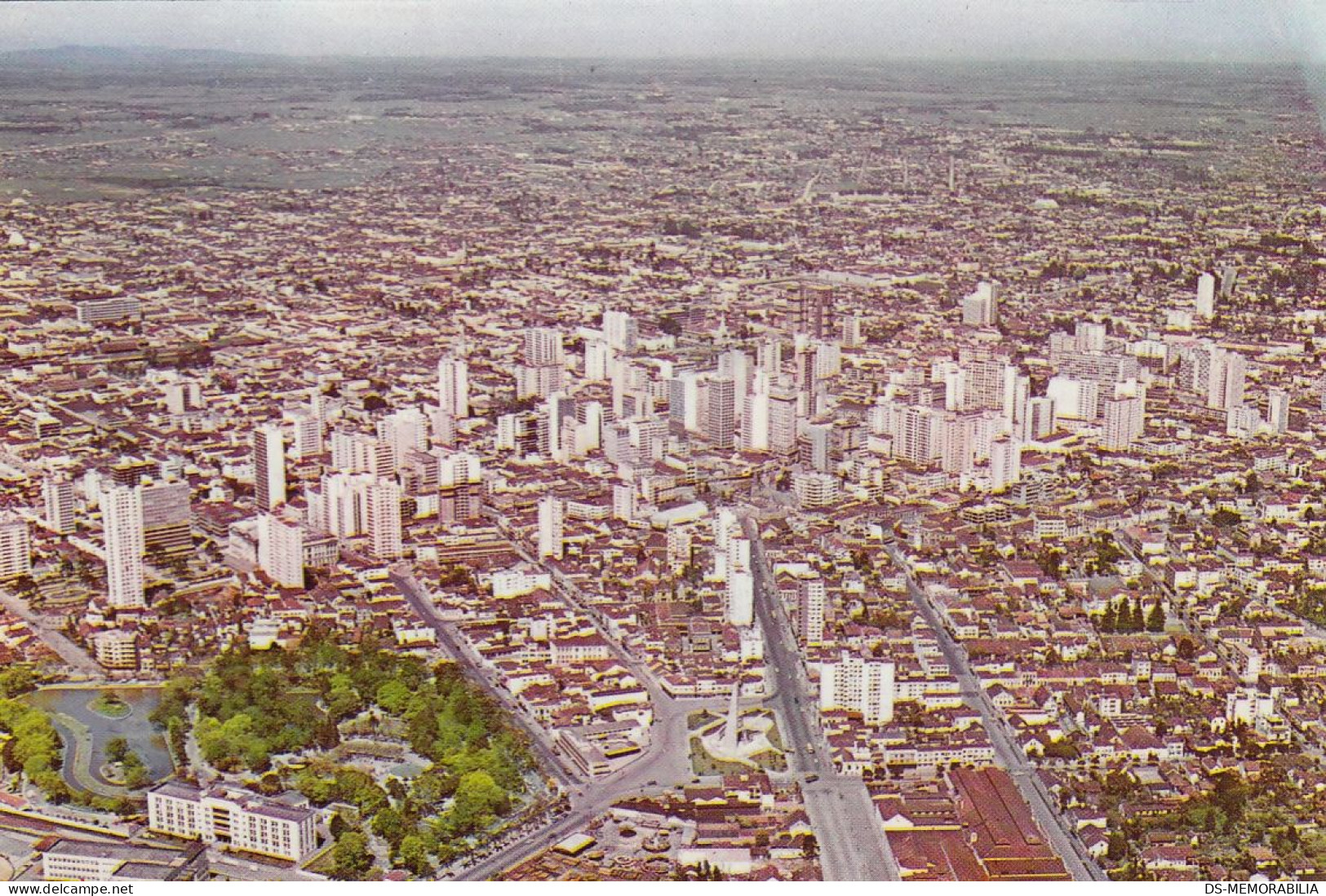 Brazil - Curitiba , Parana - Vista Parcial Aerea Old Postcard - Curitiba