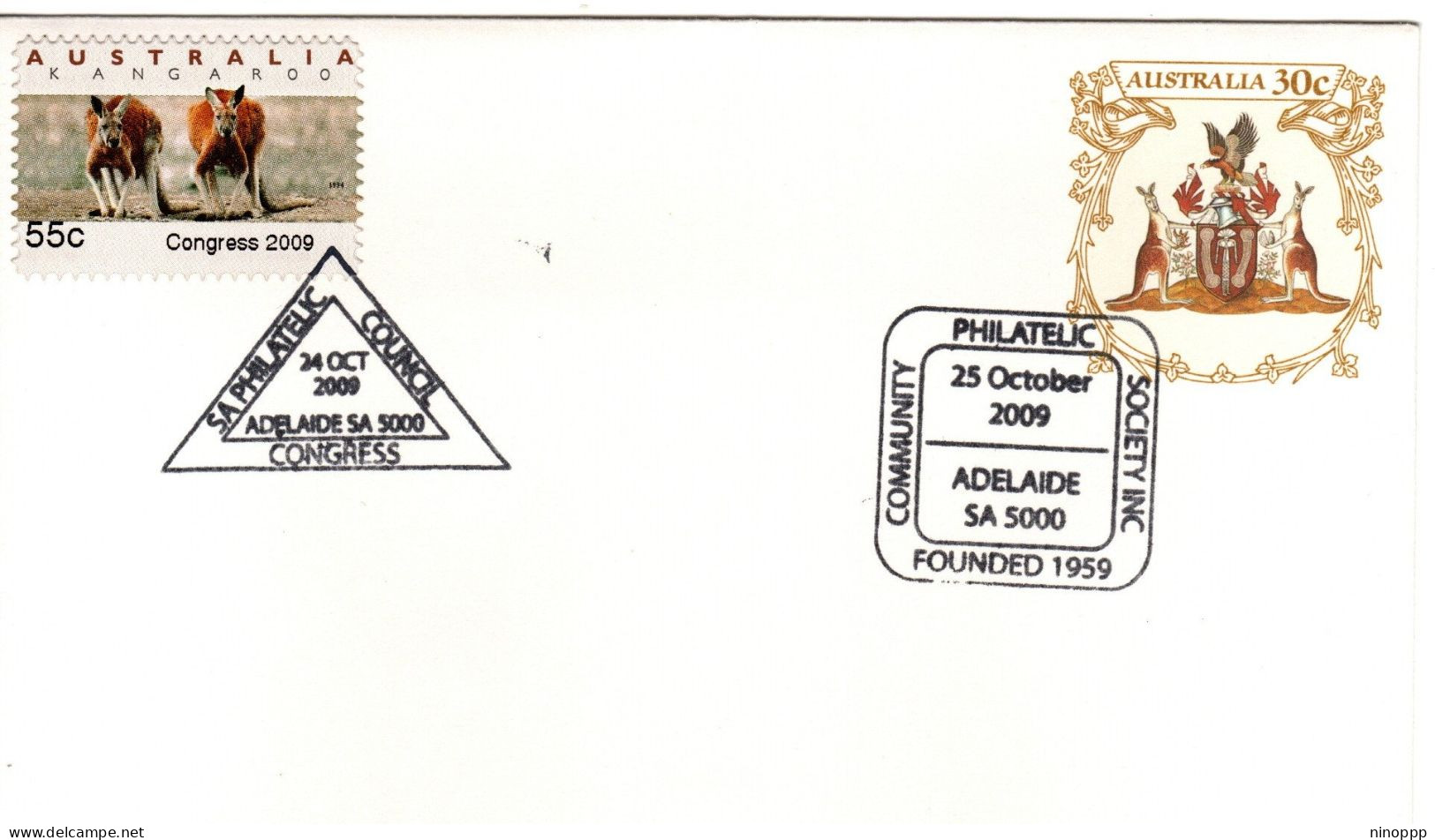 Australia 2009 ,SA Community Philatelic Society,souvenir Cover - Postmark Collection