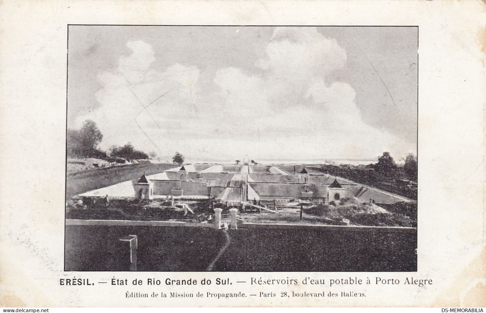 Brazil - Porto Alegre , Water Reservoirs Old Postcard - Porto Alegre