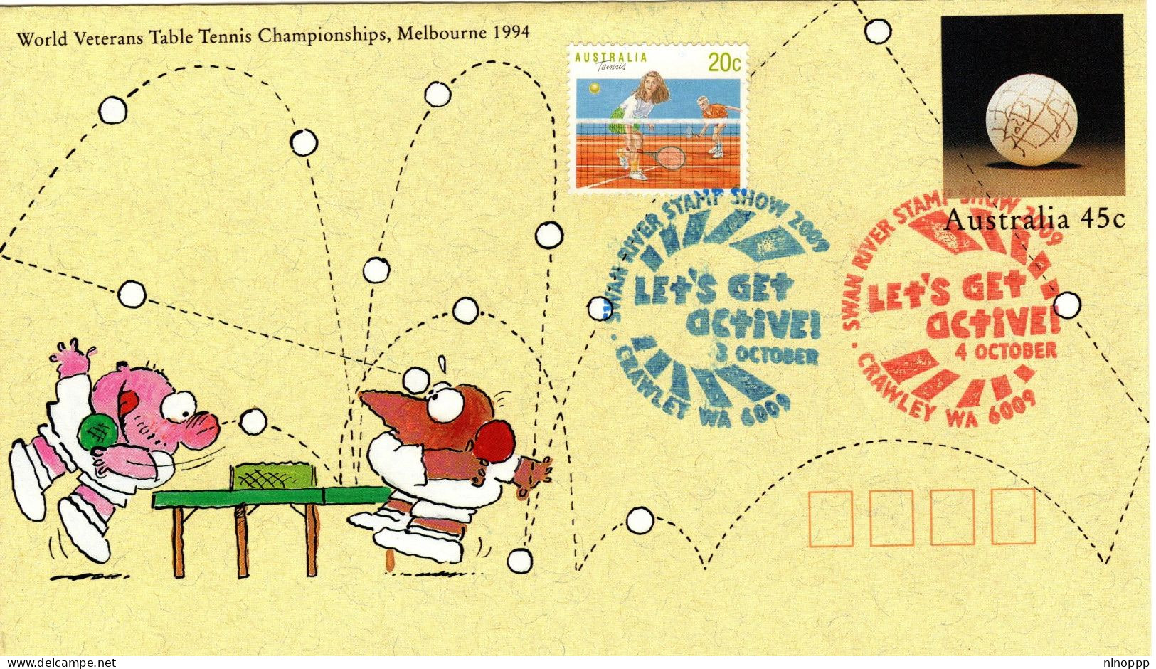 Australia 2009 ,Swan River Stamp Show,souvenir Cover - Postmark Collection