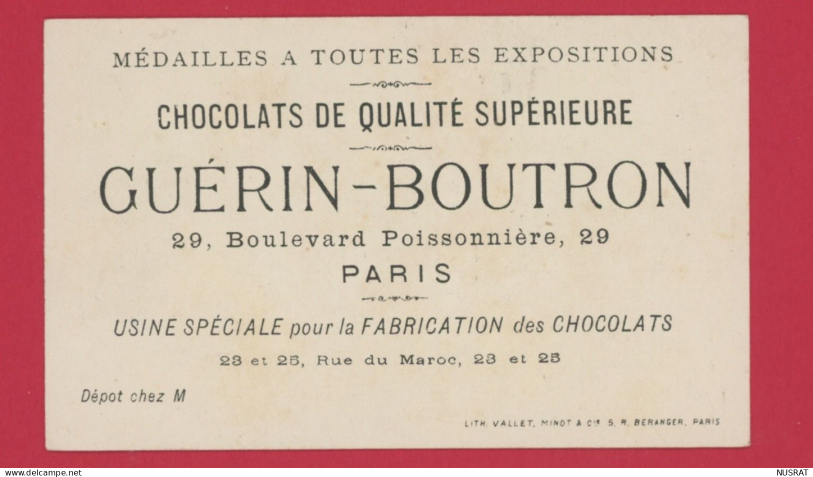 Chocolat Guérin Boutron, Jolie Chromo Lith. Vallet Minot, Fillettes, Polichinelle, Un Accident - Guérin-Boutron