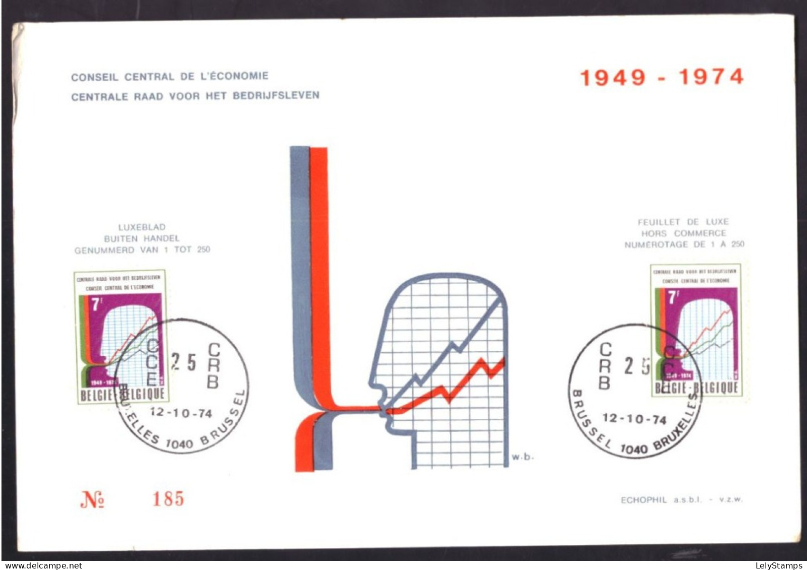 Belgie / Belgien / Belgium / Belgique Mi. 1783 OBP 1731 FDC Card (B-Choice) (1974) - Luxevelletjes [LX]