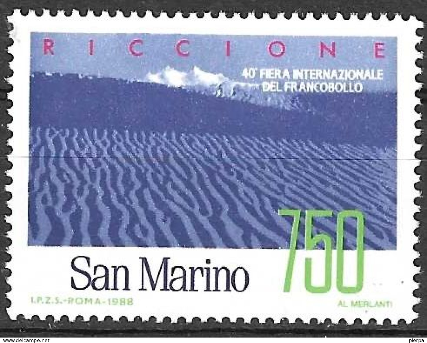 SAN MARINO - 1988 - GIORNATA FILATELIA-  NUOVO MNH** ( YVERT 1185 - MICHEL 1394 - SS 1232) - Unused Stamps