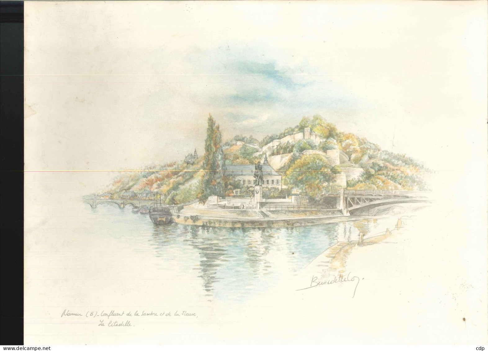 NAMUR  Citadelle  Pastel - Pastel