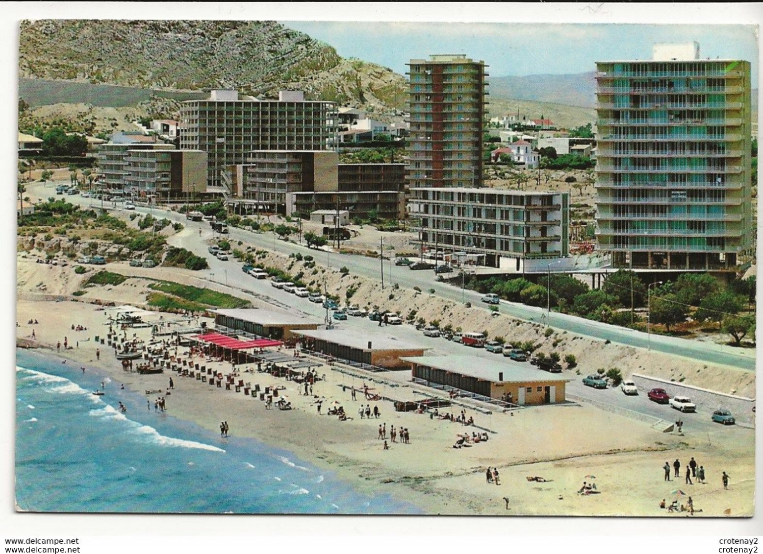 ALICANTE N°180 Plage Albufera Baignade Renault 4L VW Combi  En 1966 - Alicante