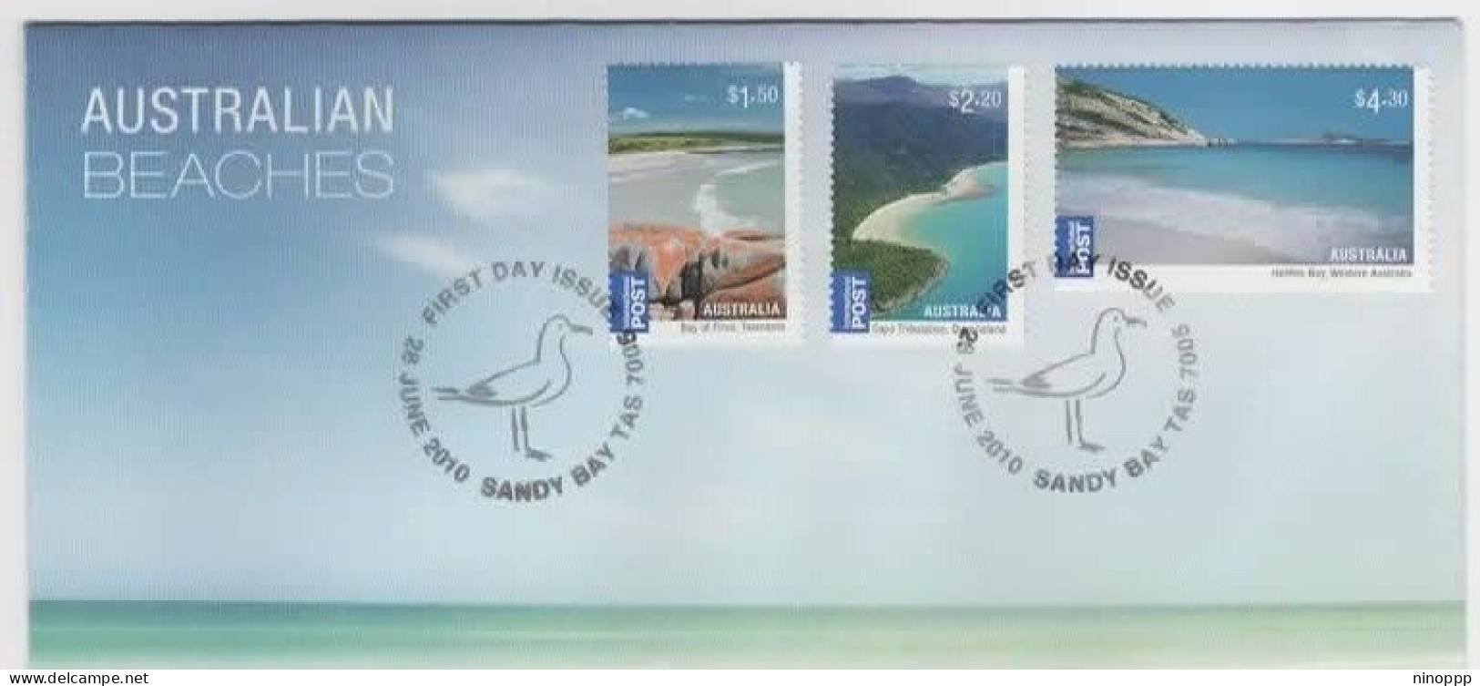 Australia 2010  Australian Beaches FDC - Marcophilie