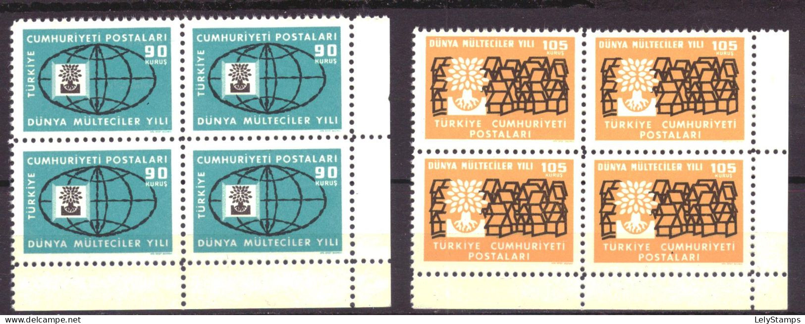 Turkije / Turkey / Turkiye 1729 & 1730 MNH ** Refugees (1960) - Unused Stamps