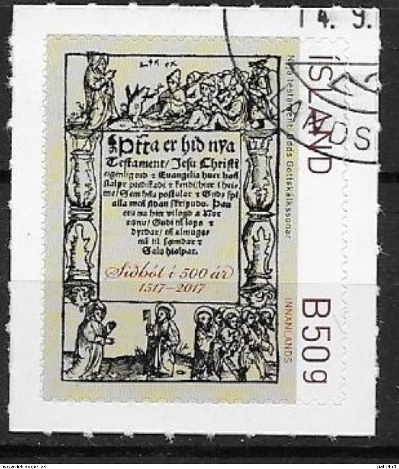 Islande 2017 N°1458 Oblitéré 500 Ans De La Réforme - Used Stamps