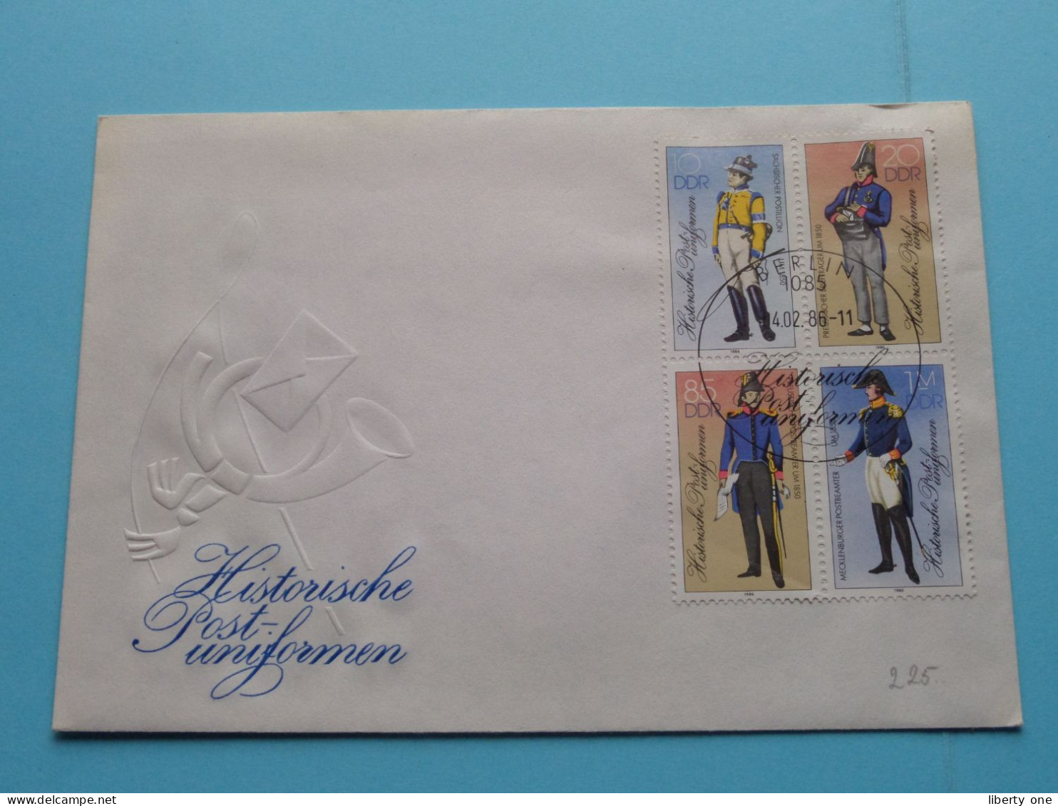 HISTORISCHE POST-UNIFORMEN 4-2-1986 ( Sehen SCAN ) FDC Enveloppe DDR ! - 1981-1990