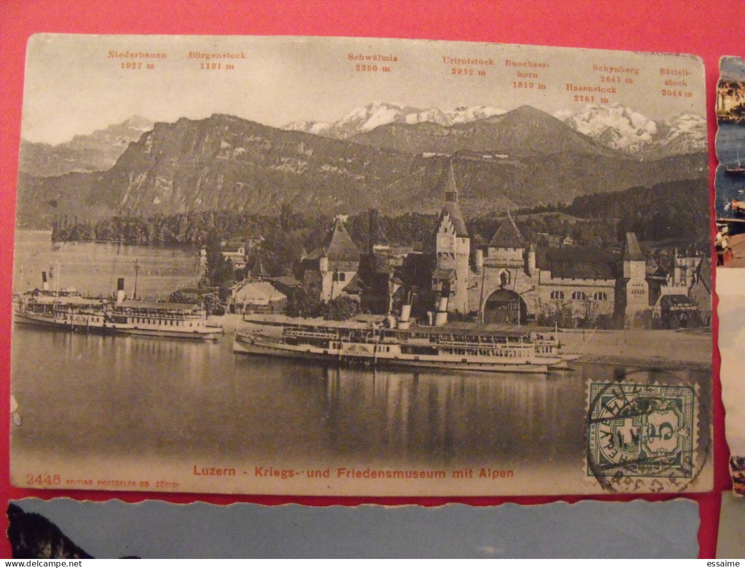 Lot De 8 Cartes Postales. Suisse. Rheinfall Spiez Genève Zurich Lac Léman Lausanne Ouchy Luzern - Collections & Lots