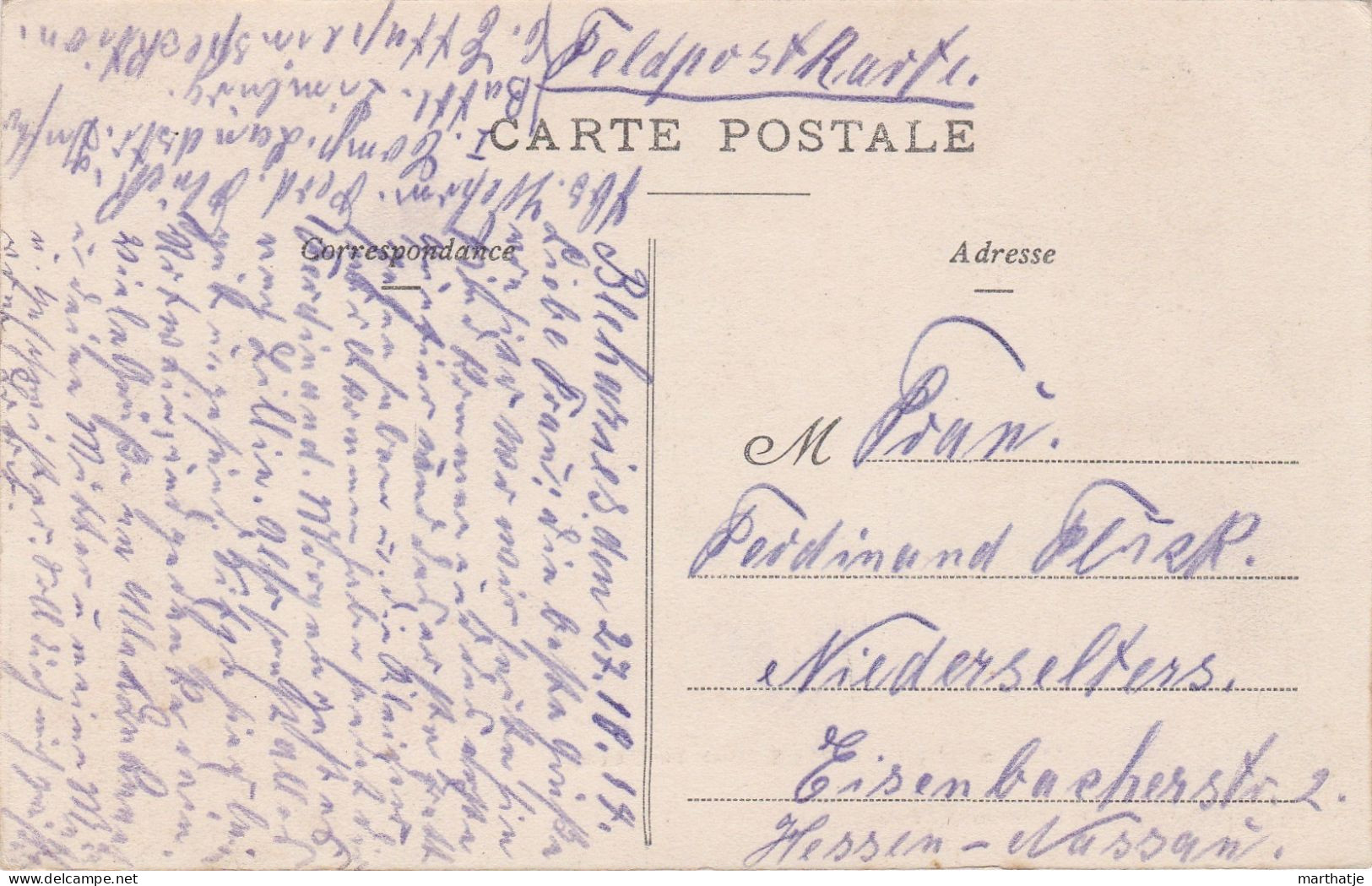 Vue De Bléharies (Sur Le Coin) - Feldpostkarte ! - 1914 ! - Brunehaut