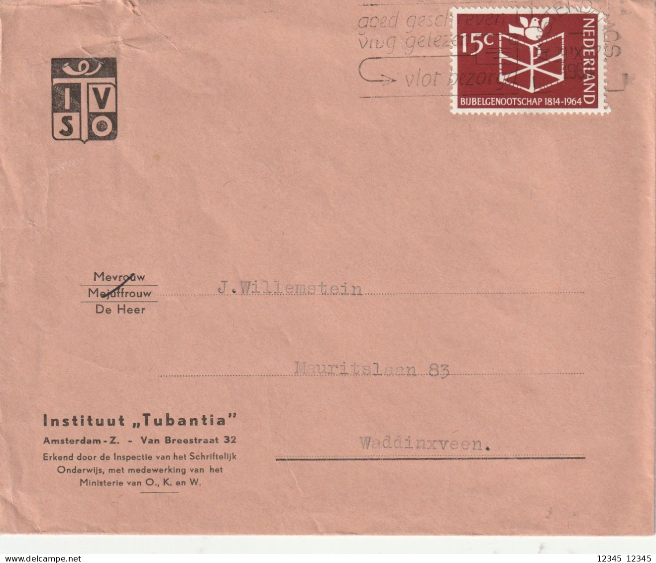 Instituut Tubantia (IVSO), Amsterdam - Lettres & Documents
