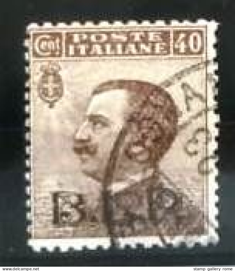 ITALIA REGNO B.L.P. BUSTE LETTERE POSTALI - SASS. 9A - 40c. Bruno - Usato - Sopr. Nera - Stamps For Advertising Covers (BLP)
