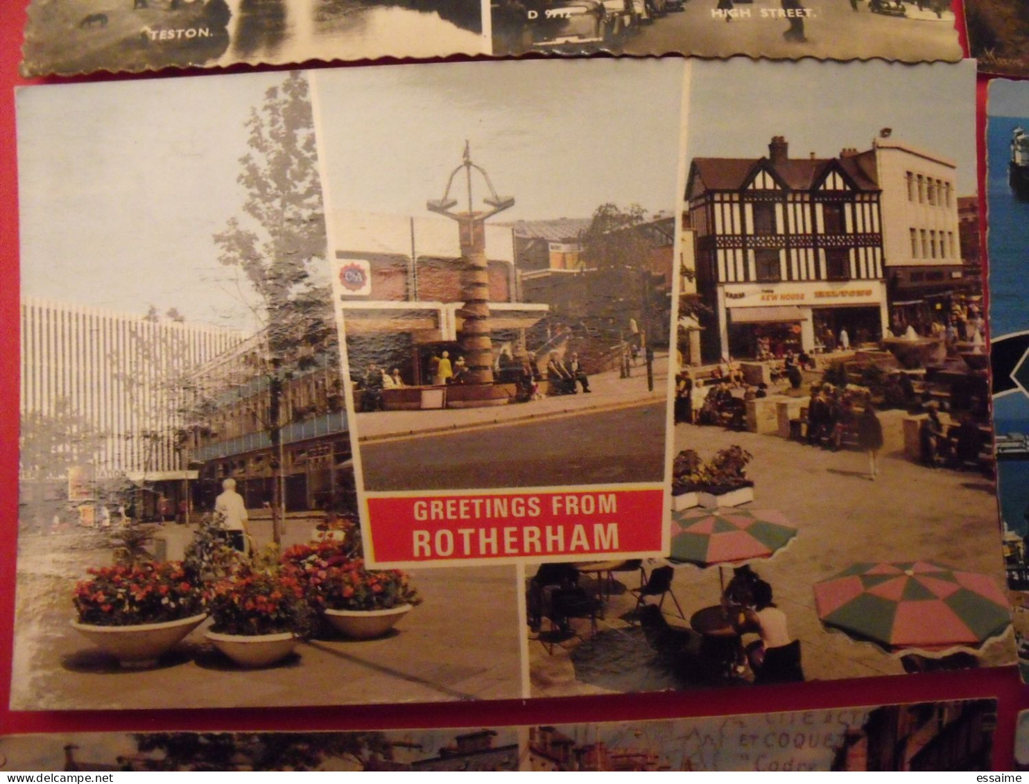 lot de 9 cartes postales. Royaume-Uni. Looe Liverpool Hampshire Brighton Llandudno Maidstone Rotherham Grantown