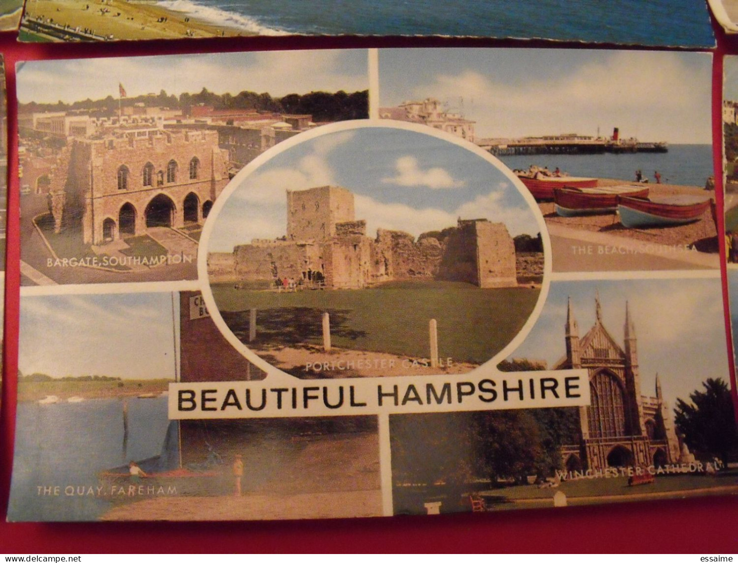 lot de 9 cartes postales. Royaume-Uni. Looe Liverpool Hampshire Brighton Llandudno Maidstone Rotherham Grantown