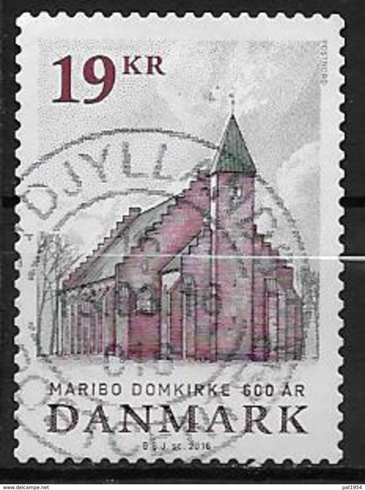 Danemark 2016 N°1820 Oblitéré Architecture Cathédrale De Maribo - Used Stamps