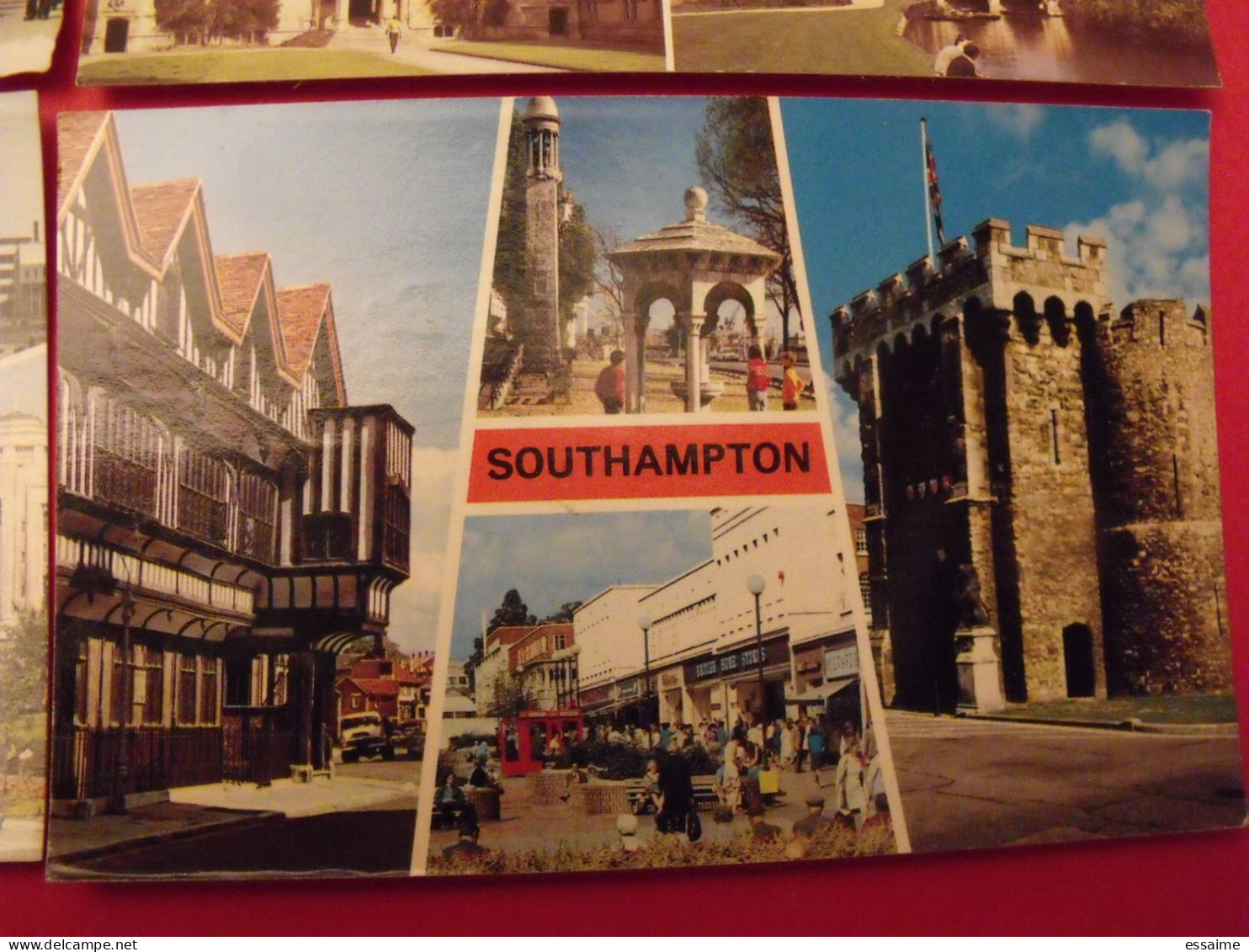 lot de 9 cartes postales. Royaume-Uni. Southampton Manchester Oxford London