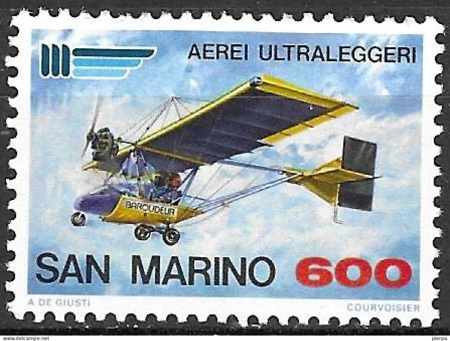 SAN MARINO - 1987 - AEREO ULTRALEGGERO -  NUOVO MNH** ( YVERT 1163 - MICHEL 1361 - SS 1200) - Nuovi