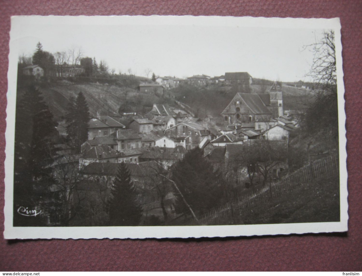 CPA PHOTO 38 ST SAINT CHEF Vue Générale 1950 - Saint-Chef