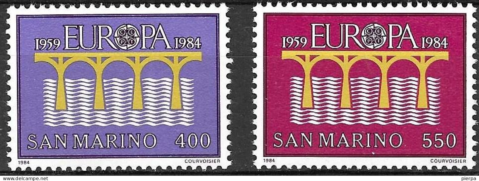 SAN MARINO - 1984 - EUROPA - SERIE 2 VALORI -  NUOVO MNH** ( YVERT 1090\1 - MICHEL 1294\5 - SS 1135\60) - Unused Stamps