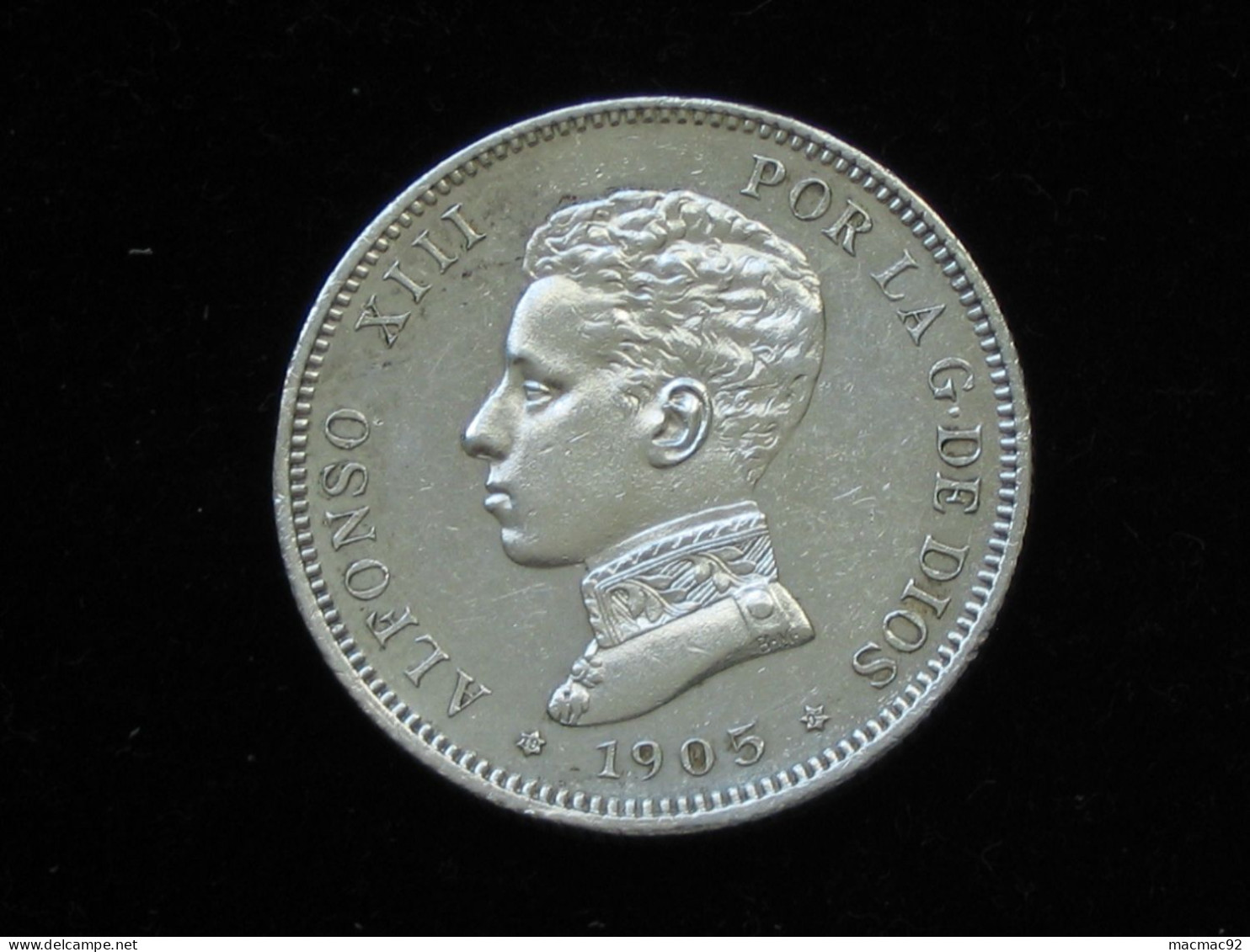 Espagne - 2 Pesetas 1905  Alfonso XIII - Argent - Silver  **** EN ACHAT IMMEDIAT **** - Autres & Non Classés