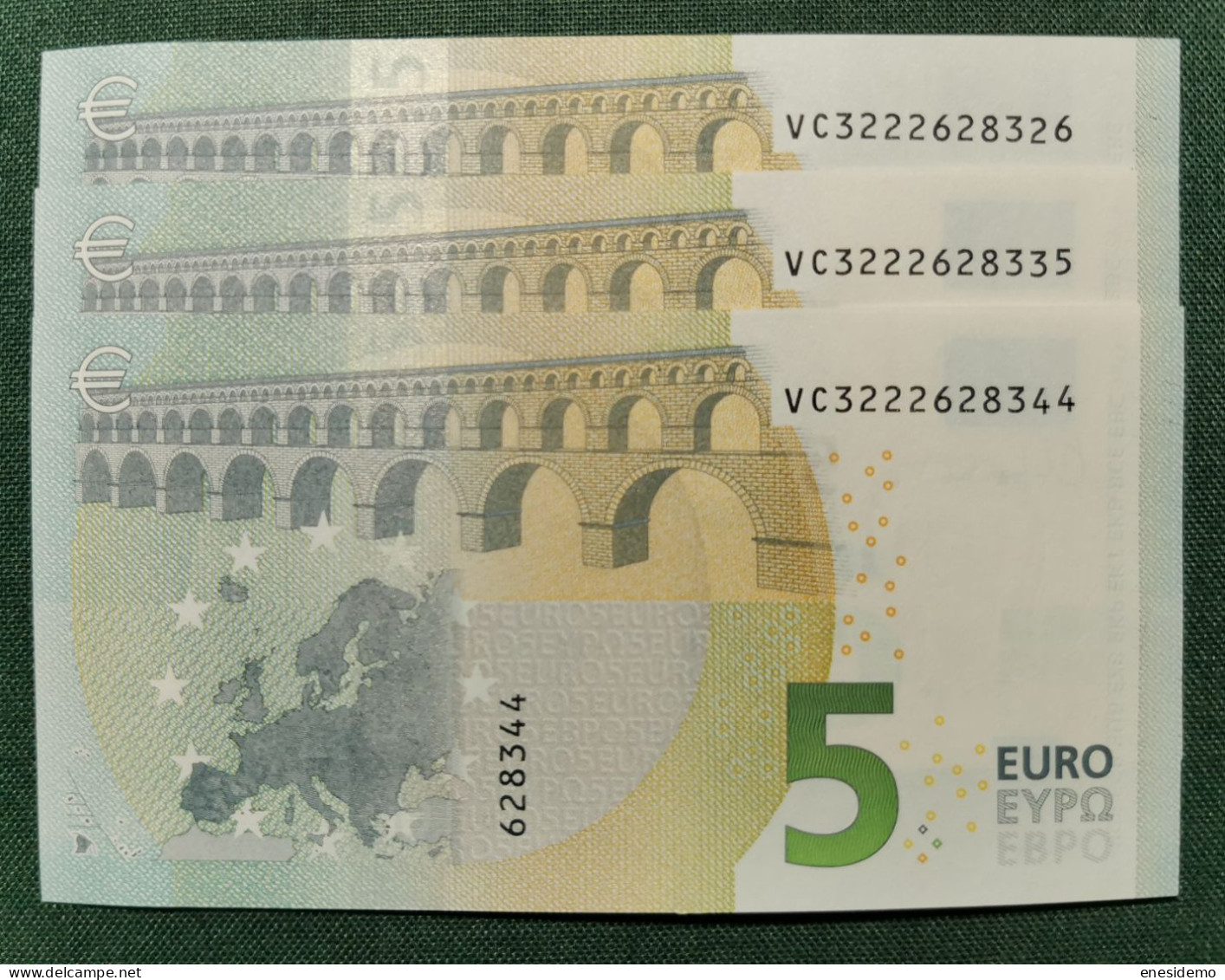 5 EURO SPAIN 2013 LAGARDE V016A4 VC CORRELATIVE TRIO SC FDS UNCIRCULATED PERFECT - 5 Euro