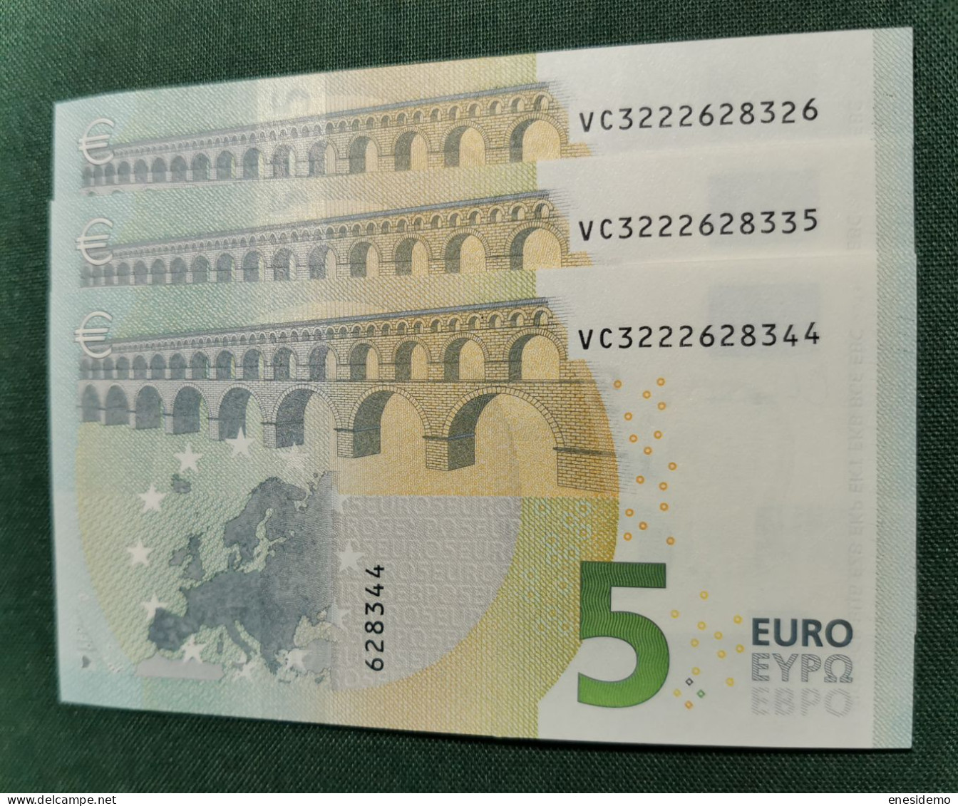 5 EURO SPAIN 2013 LAGARDE V016A4 VC CORRELATIVE TRIO SC FDS UNCIRCULATED PERFECT - 5 Euro