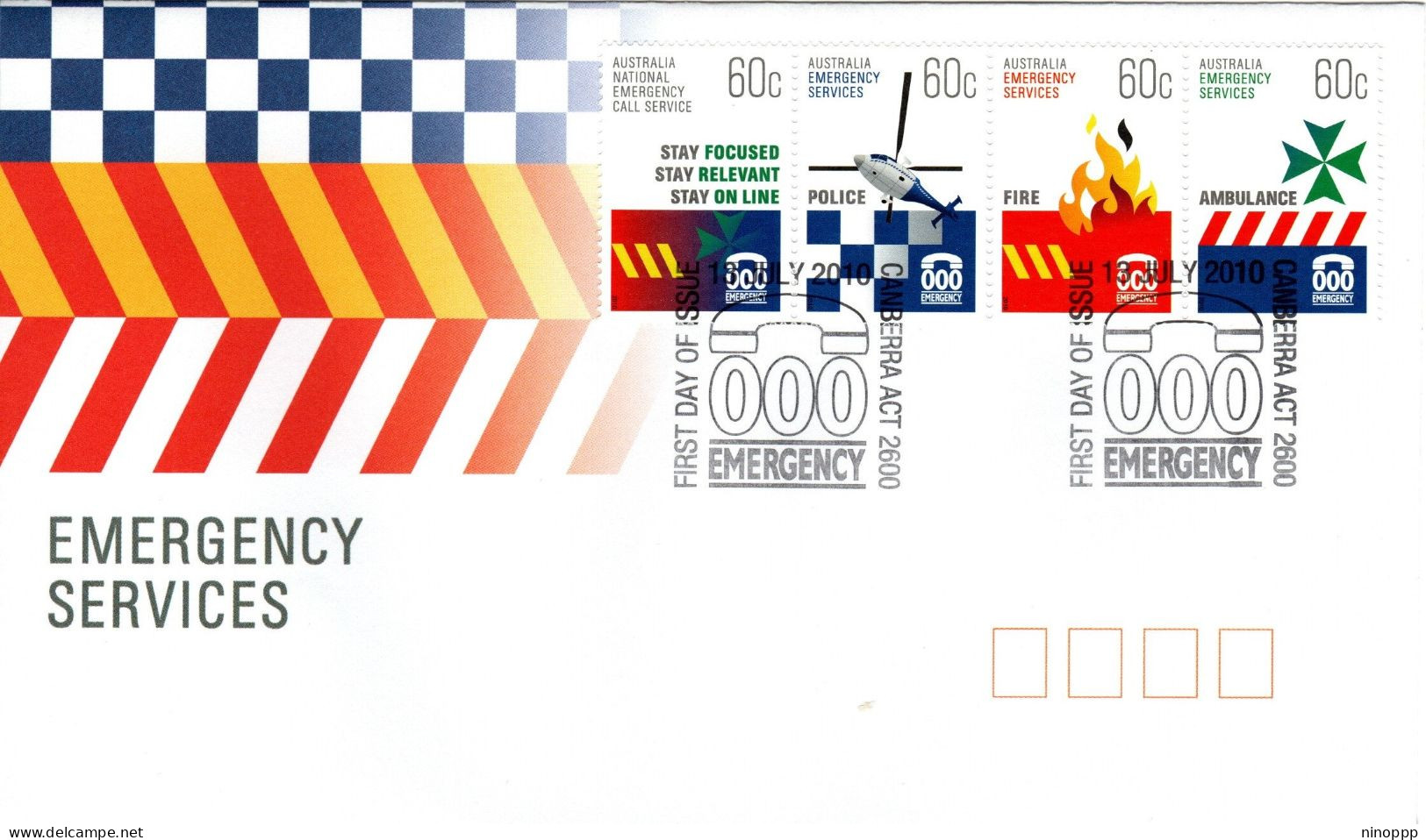 Australia 2010  Emergency Services ,FDI - Poststempel