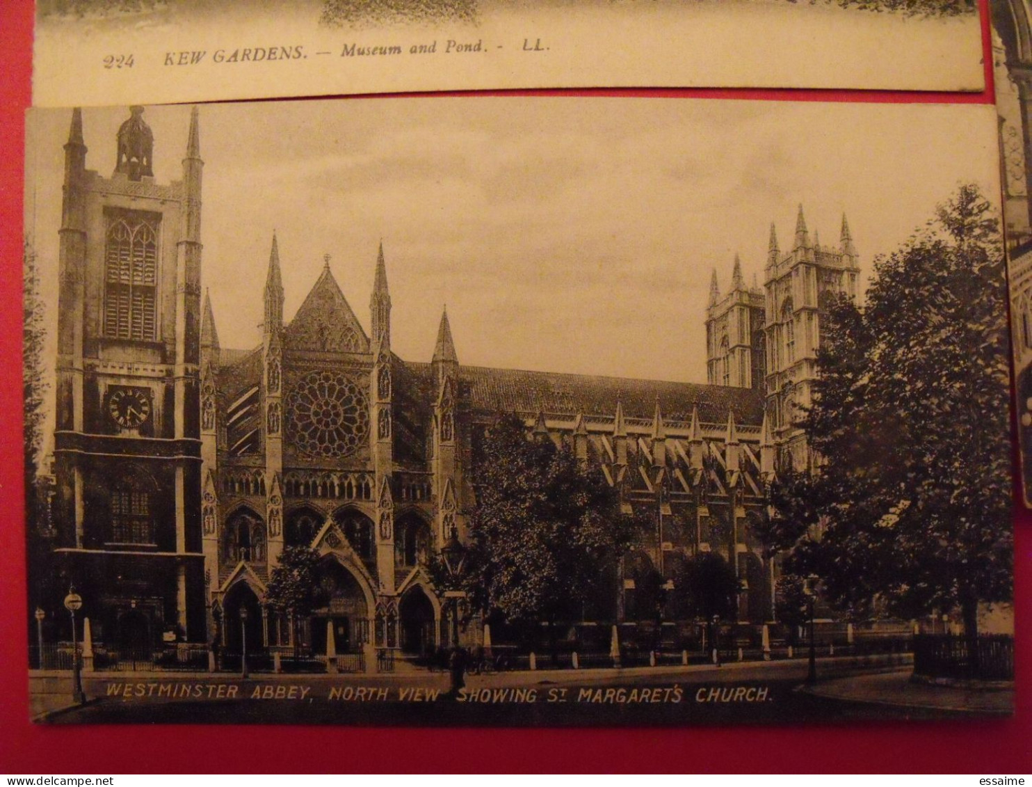 Lot De 4 Cartes Postales. Royaume-Uni. Westminster Abbey Canterburry Kew Gardens - Verzamelingen & Kavels