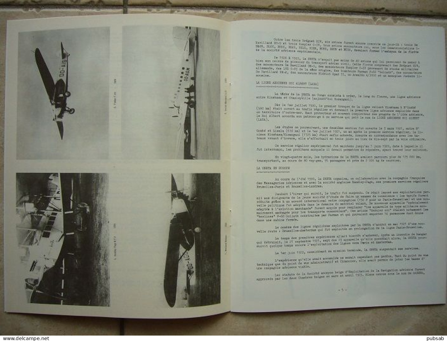 Avion / Airplane / SABENA / Un Demi Siècle D'expérience Du Transport Aérien / 1923 - 1973 / 20 Pages - Vluchtmagazines