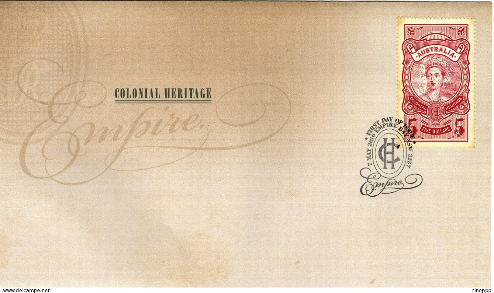 Australia 2010 Colonial Heritage,Empire ,FDI - Postmark Collection