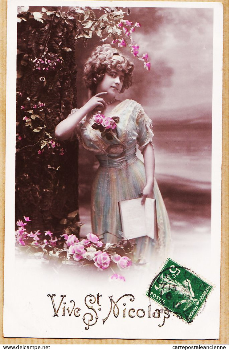 38850  / ⭐ Emaillographie VIVE SAINT-NICOLAS St 1912 à BLANCHETTE Loueur Voiture Crépy-en-Valois-ETOILE V.B.C Série 392 - Saint-Nicolas