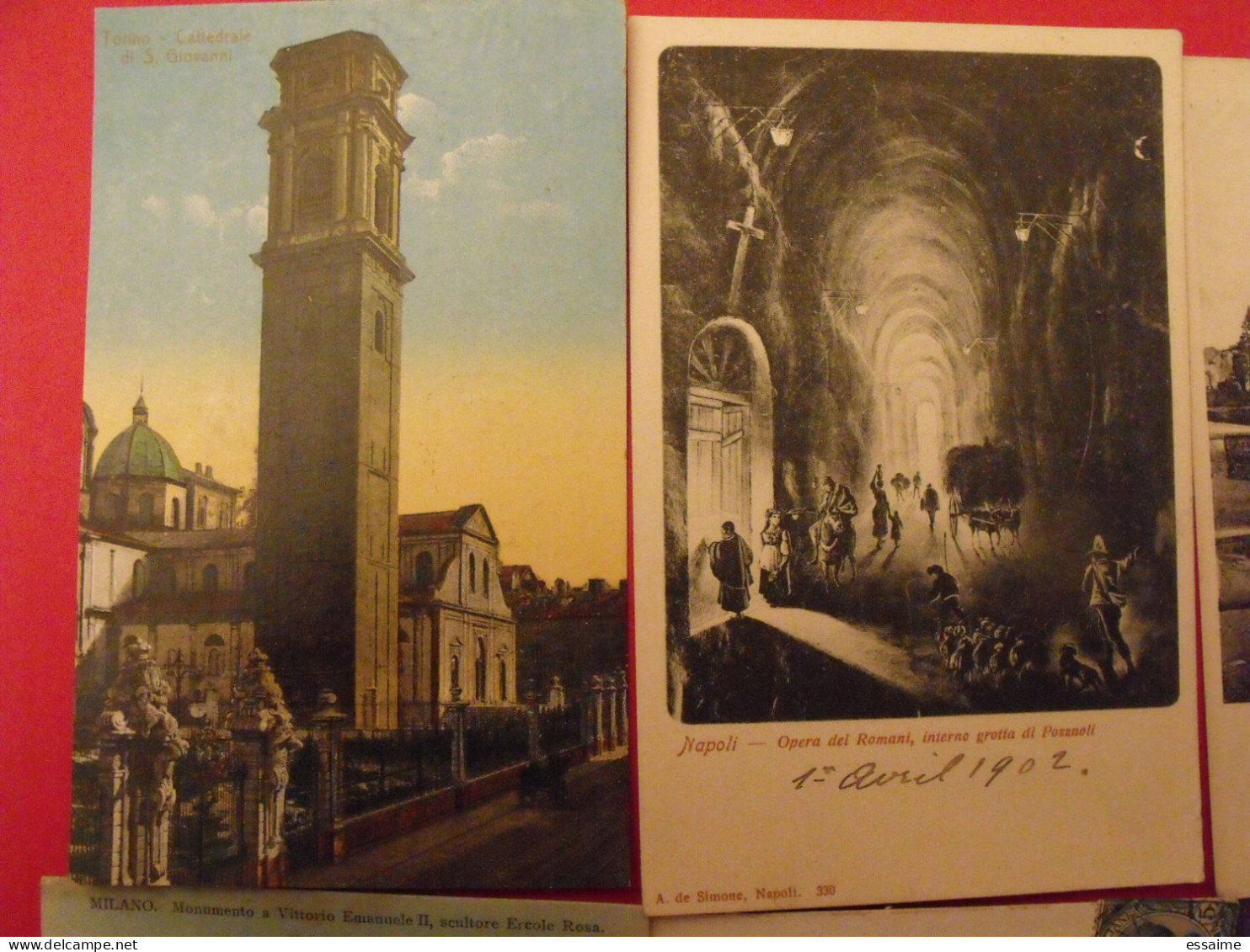 Lot De 7 Cartes Postales. Italie. Roma Firenze Torino Napoli Milano - Sammlungen & Sammellose