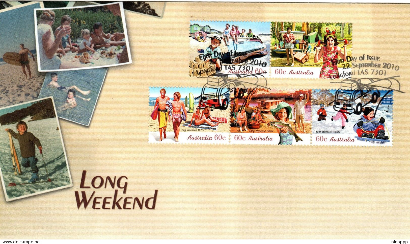 Australia 2010  Long Weekend ,FDI - Postmark Collection