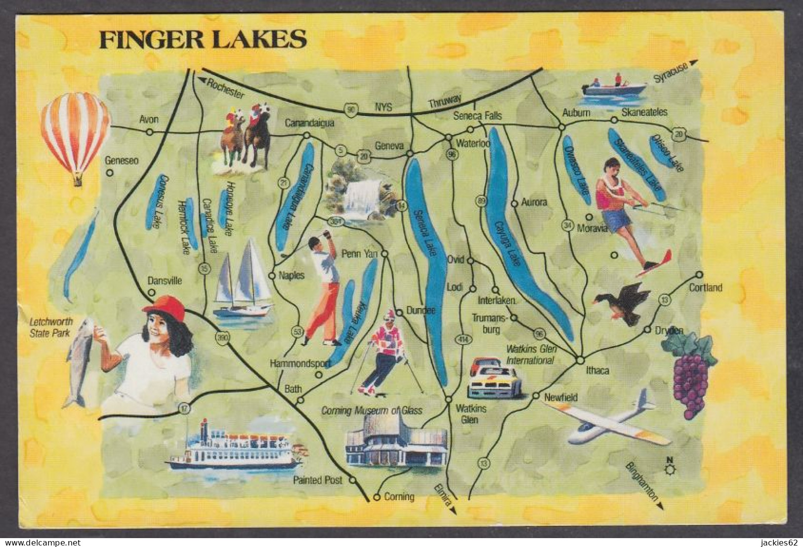 127670/ The Finger Lakes, Map - Long Island