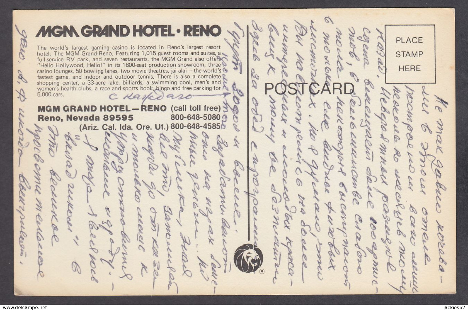 115100GF/ RENO, The MGM Grand Hotel - Reno